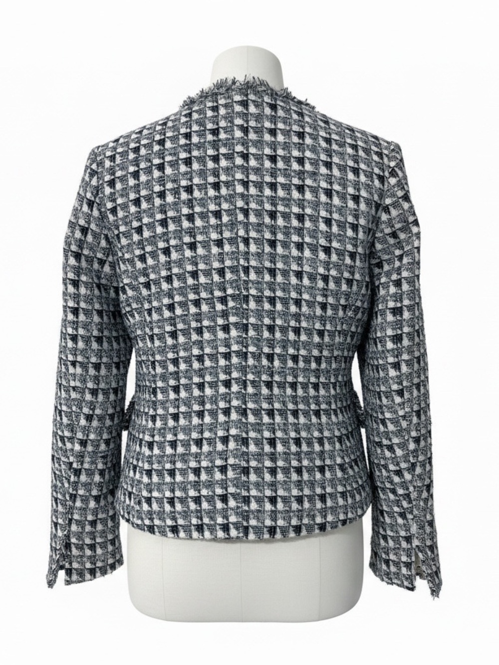 Central Park West NYC contemporary tweed blazer jacket - Picture 3 of 7
